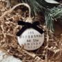 Personalised First Christmas Married Bauble Tree Decoration, thumbnail 4 of 5