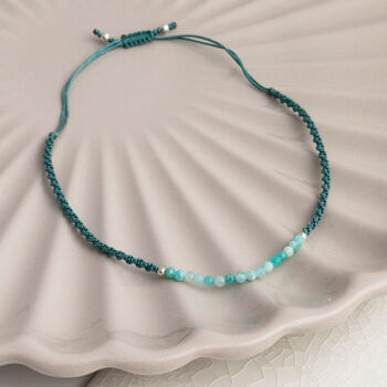 Sterling Silver Gemstone Friendship Bracelet, 5 of 11