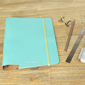 Personalised Diary Binder A5 In Leather With Rubber, 3 of 7