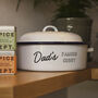 Personalised Enamel Round Roaster With Lid – Gift For Dad, thumbnail 1 of 7