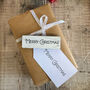 Merry Christmas Large Rubber Stamp For Crafting, thumbnail 1 of 6