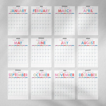 2026 Monthly Wall Planner Individual Pages, 2 of 10
