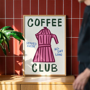 Coffee Club Art Print, 3 of 9