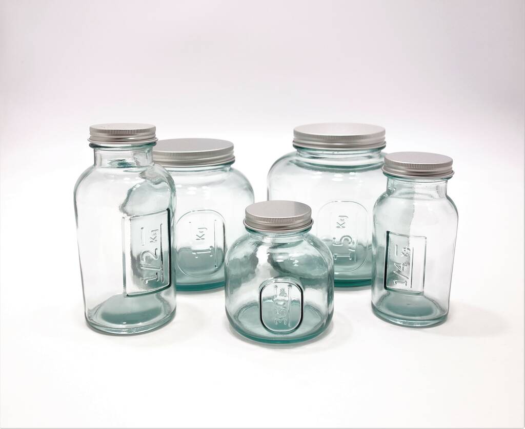 unusual glass jars