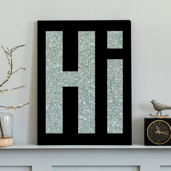 Personalised Glitter Text To Canvas Gift For Mothers, 2 of 12