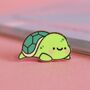 Cute Turtle Enamel Pin, thumbnail 3 of 5