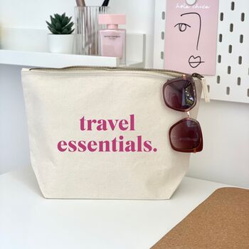 Travel Essentials Holiday Toiletries Bag Pouch, 3 of 3