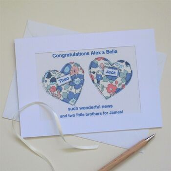New Baby Twins Card, 4 of 5