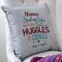 Personalised Sending You Lots Of Huggles Cushion, thumbnail 4 of 10