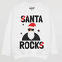 Santa Rocks Children's Christmas Jumper, thumbnail 1 of 4