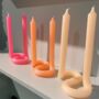 Twist Shaped Hand Made Double Candle, thumbnail 7 of 7