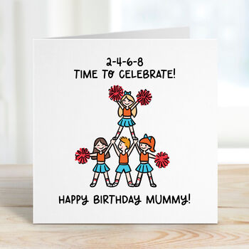 Cheerleader Personalised Birthday Card, 2 of 2