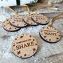 Personalised Wooden Christmas Gift Tags, thumbnail 2 of 2
