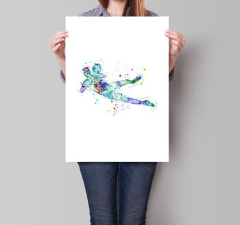 Goalkeeper Set Of Four Prints, 2 of 6