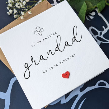 Personalised Handmade Birthday Card For Special Grandad, 3 of 4