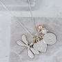 Dragonfly Necklace Personalised With Birthstones, thumbnail 2 of 10