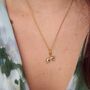 Tiger Charm Necklace, Sterling Silver Or Gold Plated, thumbnail 6 of 11