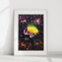 Sci Fi Cyborg Retro Astronomy Portrait In Outer Space, thumbnail 4 of 6