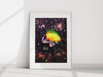 Sci Fi Cyborg Retro Astronomy Portrait In Outer Space, 4 of 6