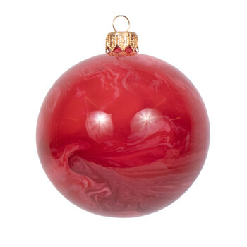 Christmas Molten Glass Bauble Jasper, 8cm, 2 of 2