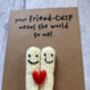 Chips Crochet Birthday Thank You Card Handmade, thumbnail 5 of 12