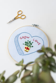 Embroidery Hoop Kit Grow Love, 4 of 4