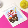 Personalised Pirate Girl Any Occasion Card, thumbnail 4 of 7