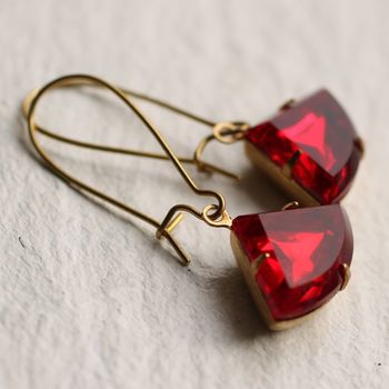 Art Deco Ruby Earrings, 2 of 5