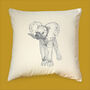 Elephant Print Cushion Cover, thumbnail 1 of 3