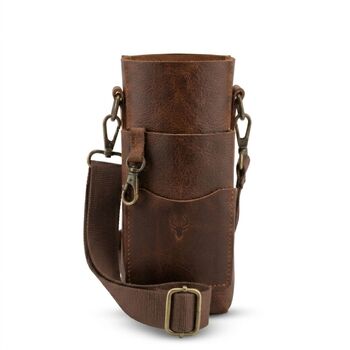 Handmade Genuine Leather Food Carrying Bag, 2 of 4