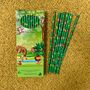 Jungle Paper Straws Box Of 38 100% Biodegradable, thumbnail 1 of 3