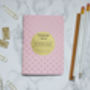 Pastel Pink And Rose Gold A6 Polka Dot Pocket Notebook, thumbnail 5 of 5