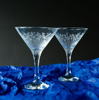Personalised Martini Glass Dandelion Design, 5 of 11