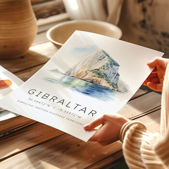 Rock Of Gibraltar Travel Print Poster, 4 of 7