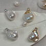 Gleaming Baroque Pearl Silver Earrings, thumbnail 3 of 5