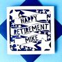 Personalised Stars Ribbon Retirement Card, thumbnail 2 of 4