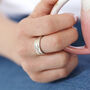 Personalised Engraved Sterling Silver Name Ring, thumbnail 1 of 5