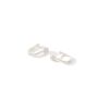 Cubic Zirconia Oval Huggie Earrings, thumbnail 5 of 6