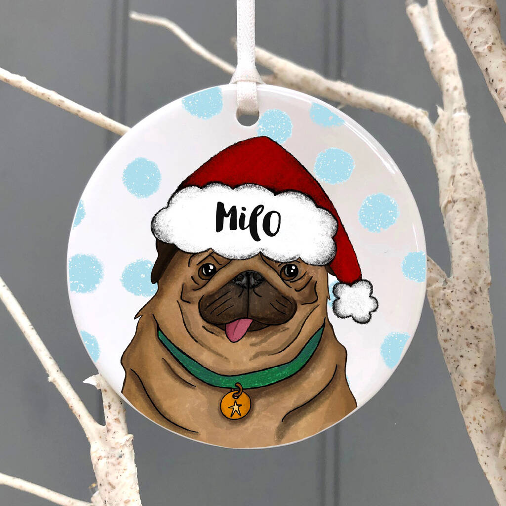 Christmas Personalised Dog Decoration By Pink Pineapple Home & Gifts ...