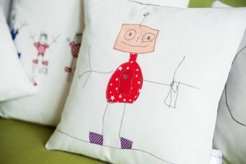 Your Child's Drawing On A Cushion, 4 of 12