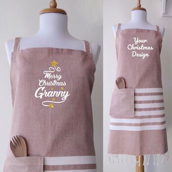 Personalised Cotton Handloomed Aprons, 2 of 10