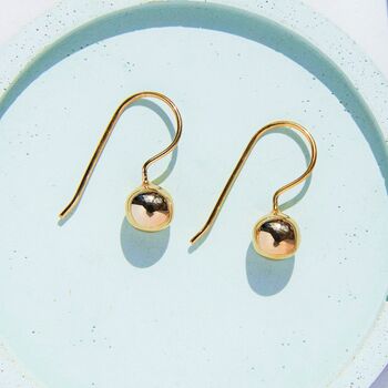 Sterling Silver Ball Hook Earrings, 3 of 5