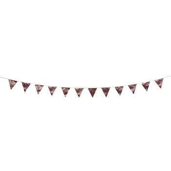 Luxe Pink Glitter Bunting, 3 M, 3 of 4