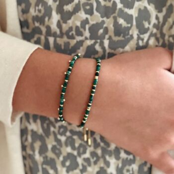 Serenity Blue/Green Tone Stack Bracelets, 9 of 12