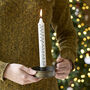 Personalised Mono Reindeer Advent Candle, thumbnail 1 of 2