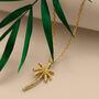 Oasis Palm Gold Plated Necklace, thumbnail 1 of 10