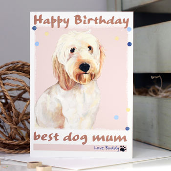 Personalised 'Buddy' Dog Birthday Card, 2 of 8