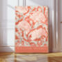 William Morris Peach Floral Art Print, thumbnail 1 of 3