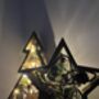 Wooden Christmas Light Up Ornament Tree And Star Set, thumbnail 3 of 12