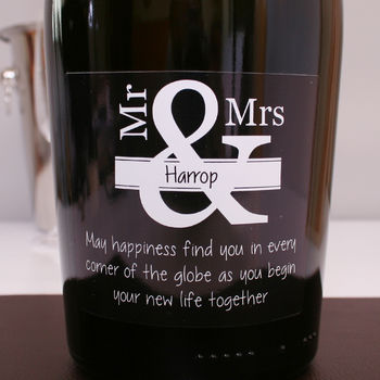 Personalised Mr And Mrs Magnum Prosecco Gift, 2 of 6